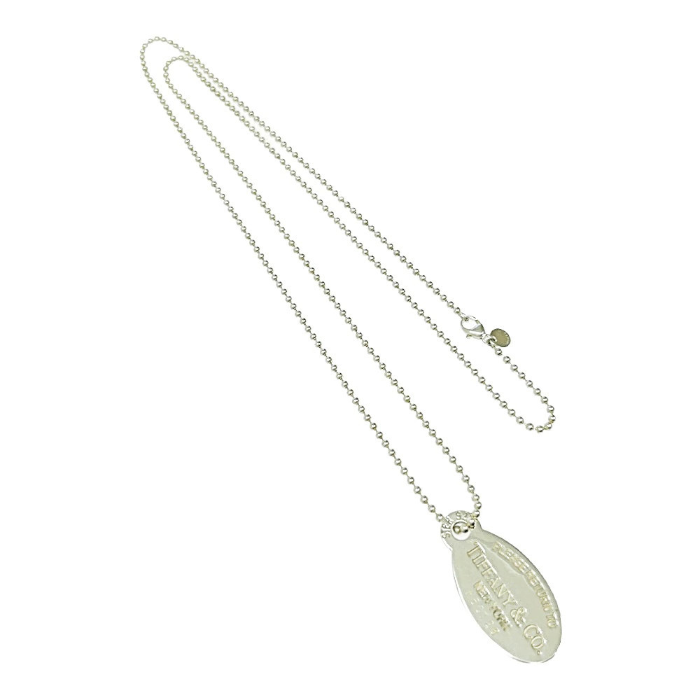 TIFFANYCo Tiffany Silver to Oval Necklace Silver